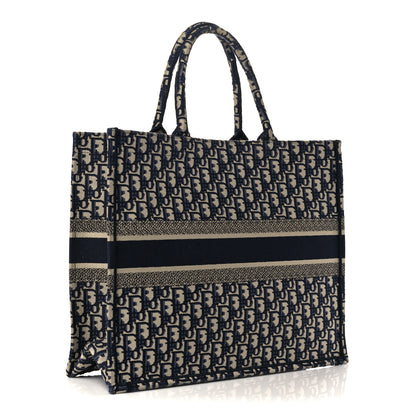 Christian Dior Oblique Large Book Tote Blue Multicolor 2 of 10