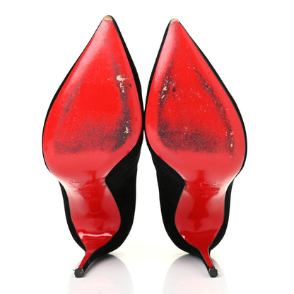 Christian Louboutin Suede Viennana 120 Strappy Booties 39 Black 4 of 4