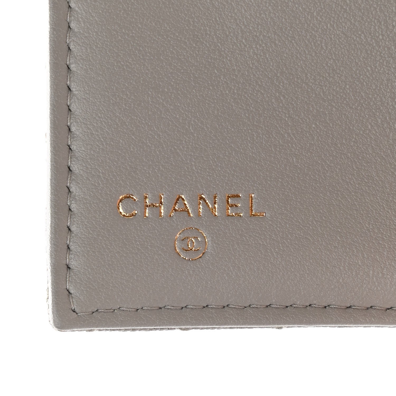Chanel Caviar Quilted Compact Boy Flap Wallet Grey 6 of 7