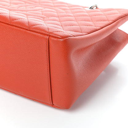 Chanel Caviar Quilted Grand Shopping Tote GST Orange 10 of 10
