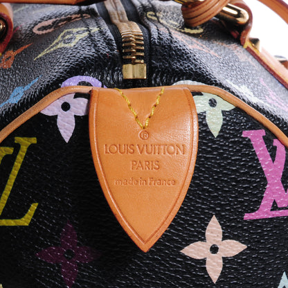 Louis Vuitton Monogram Multicolor Speedy 30 Black 7 of 7