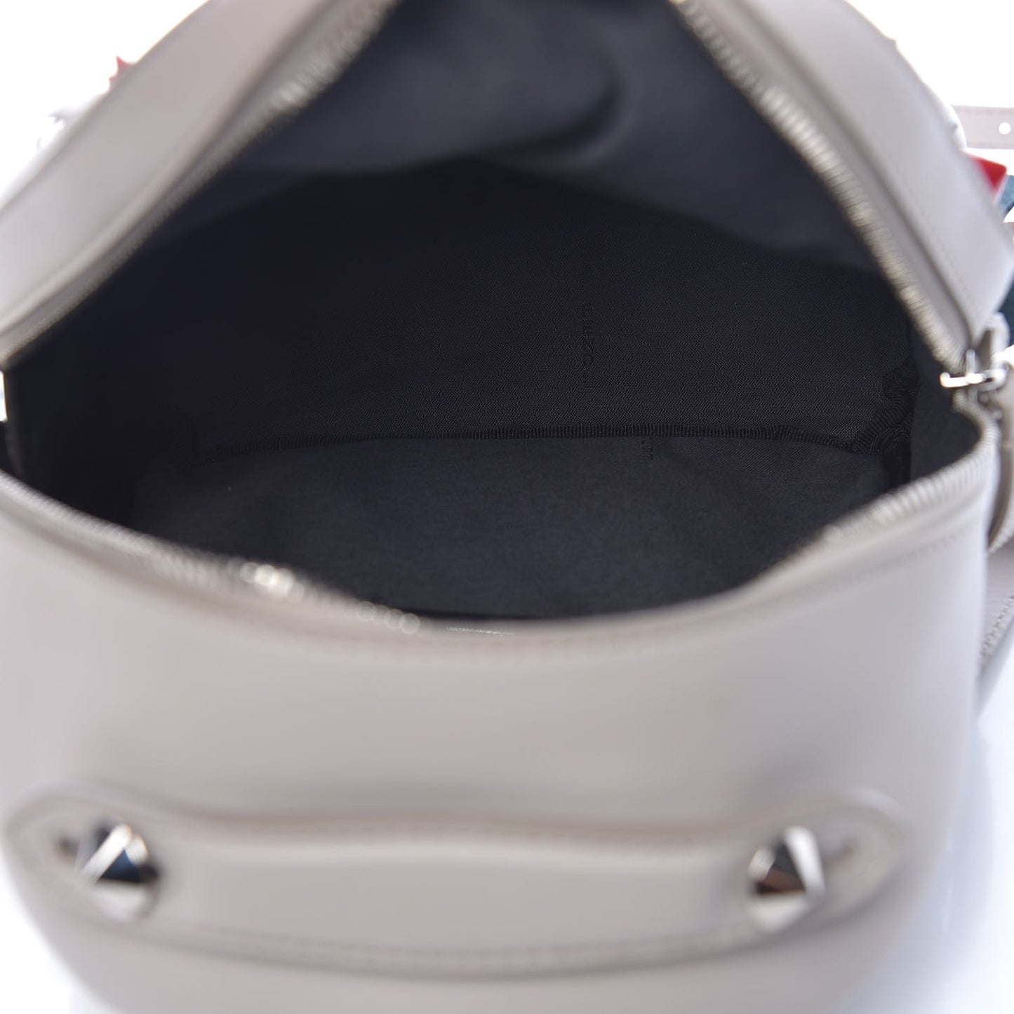 Vitello Dolce Flowerland Studded Mini Backpack Grigio Polvere Multicolor