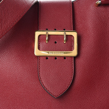 Burberry Soft Grain Medium Buckle Tote Parade Red 9 of 17