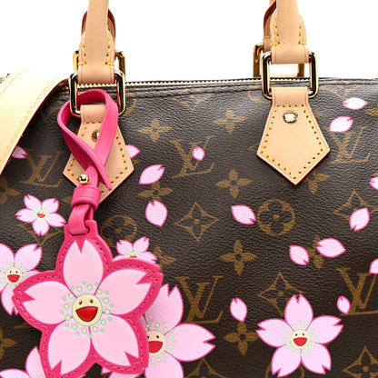 Louis Vuitton LV X TM Monogram Cherry Blossom Speedy Bandouliere 25 Sakura Brown 7 of 9