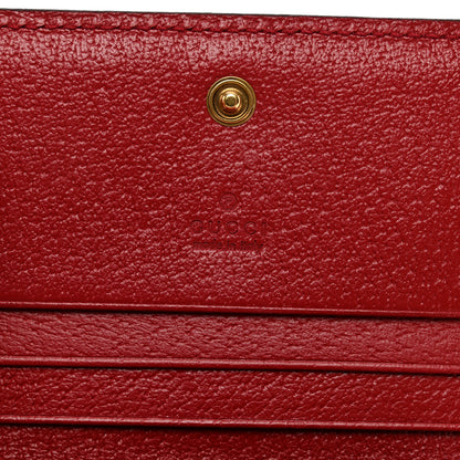 Gucci GG Supreme Monogram Queen Margaret Card Case Red 6 of 7