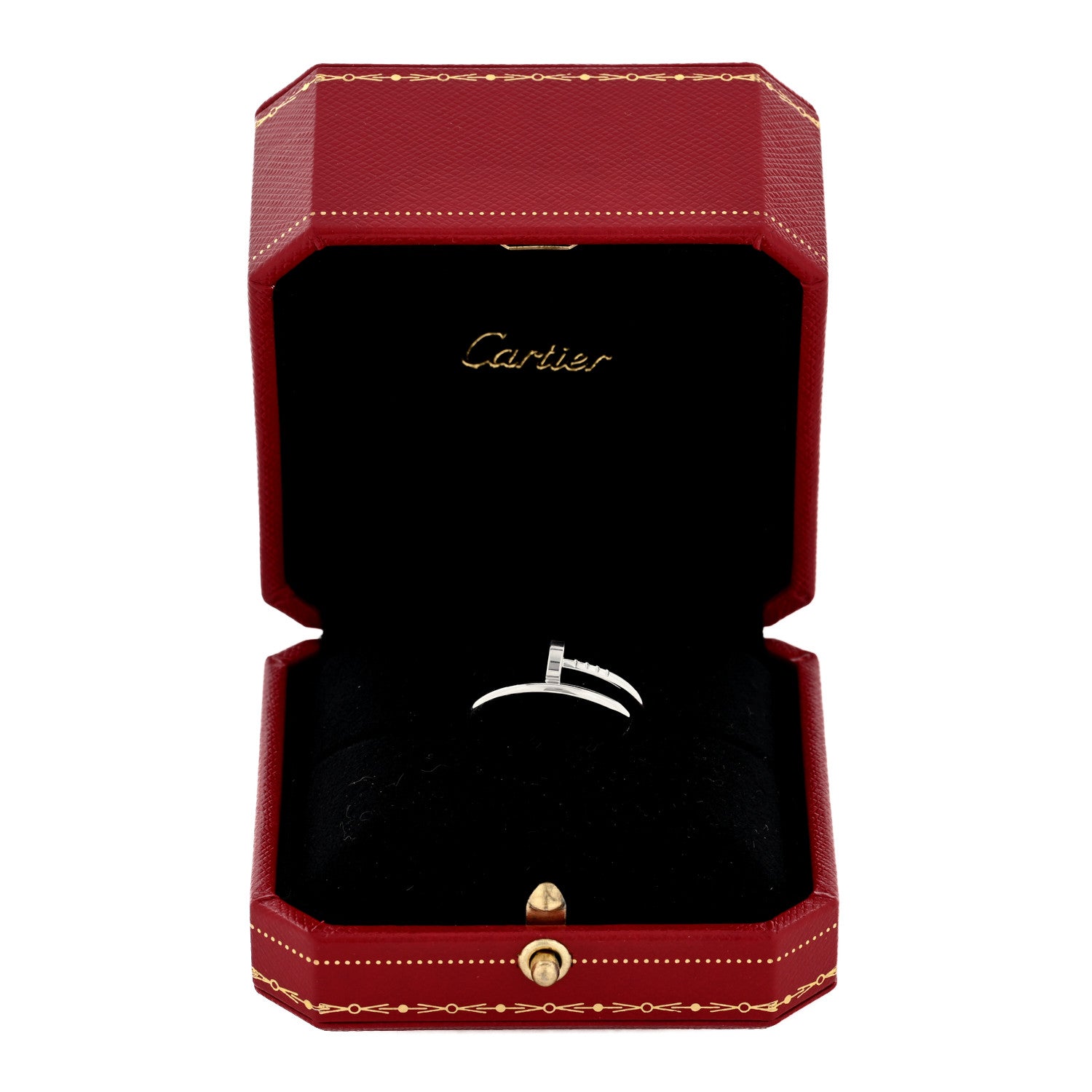 Cartier 18K White Gold Small Juste Un Clou Ring 59 8.75 5 of 5