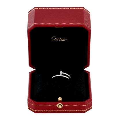 Cartier 18K White Gold Small Juste Un Clou Ring 59 8.75 5 of 5