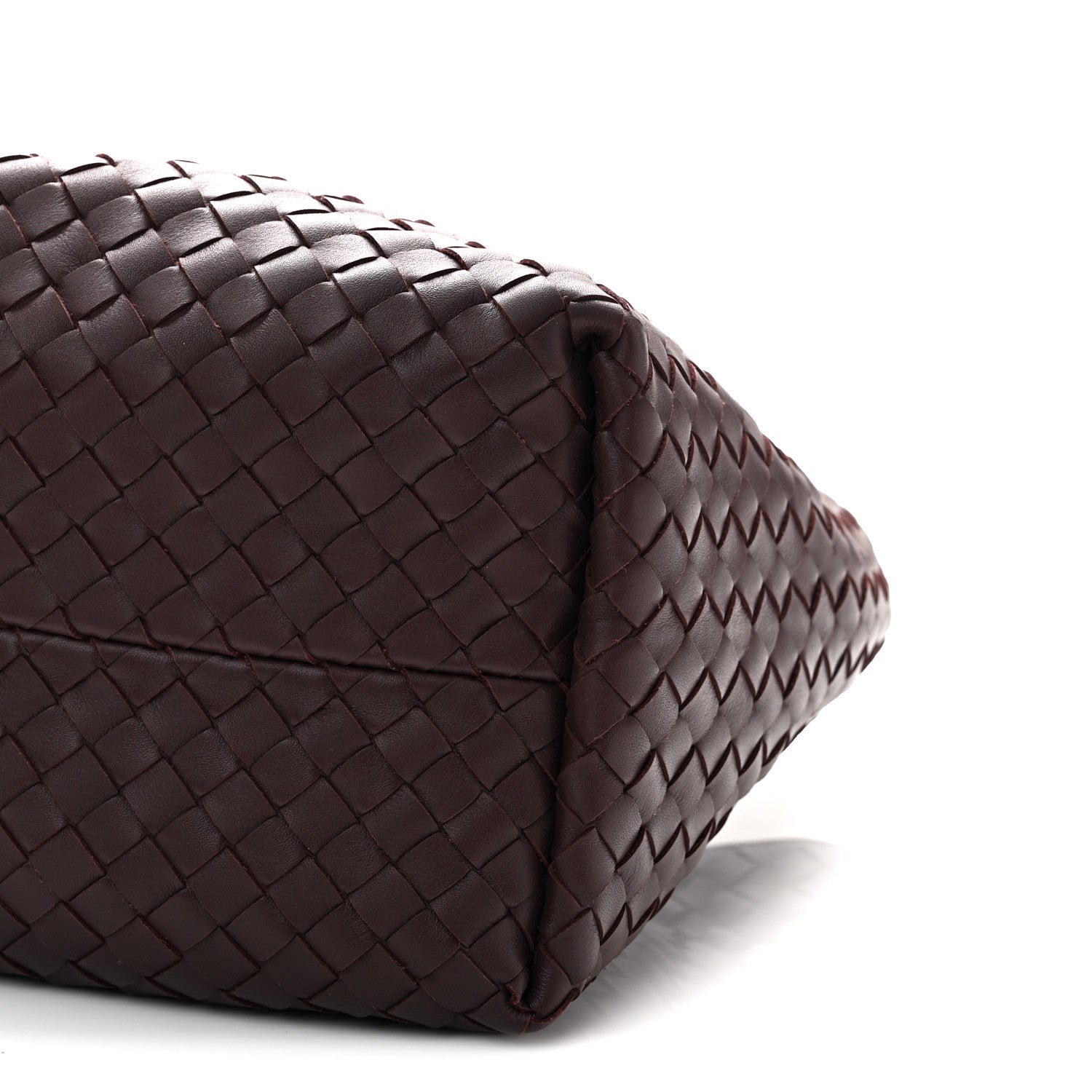 Bottega Veneta Calfskin Intrecciato Pinacoteca Reversible Tote Dark Barolo Pickle 10 of 10