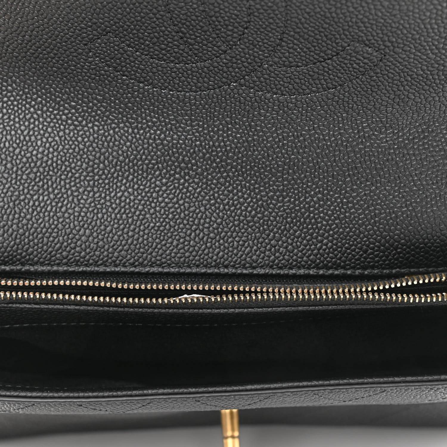 Chanel Grained Calfskin Small Stitched Flap Black 5 of 11