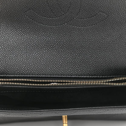 Chanel Grained Calfskin Small Stitched Flap Black 5 of 11