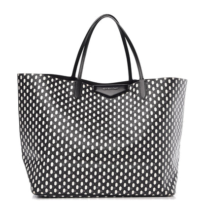 Givenchy Coated Canvas Large Antigona Tote Black White 1 of 12