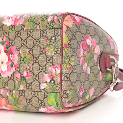 Gucci GG Supreme Monogram Blooms Medium Boston Beige Multicolor Dry Rose 11 of 12
