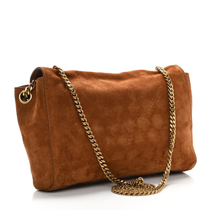 Saint Laurent Smooth Calfskin Suede Medium Reversible Monogram Kate Satchel Light Ochre 11 of 18