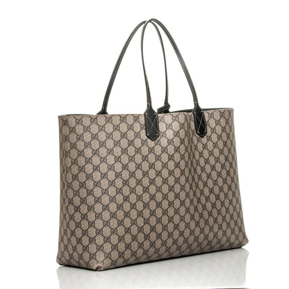 Gucci GG Supreme Monogram Large Reversible Tote Beige Black 3 of 4
