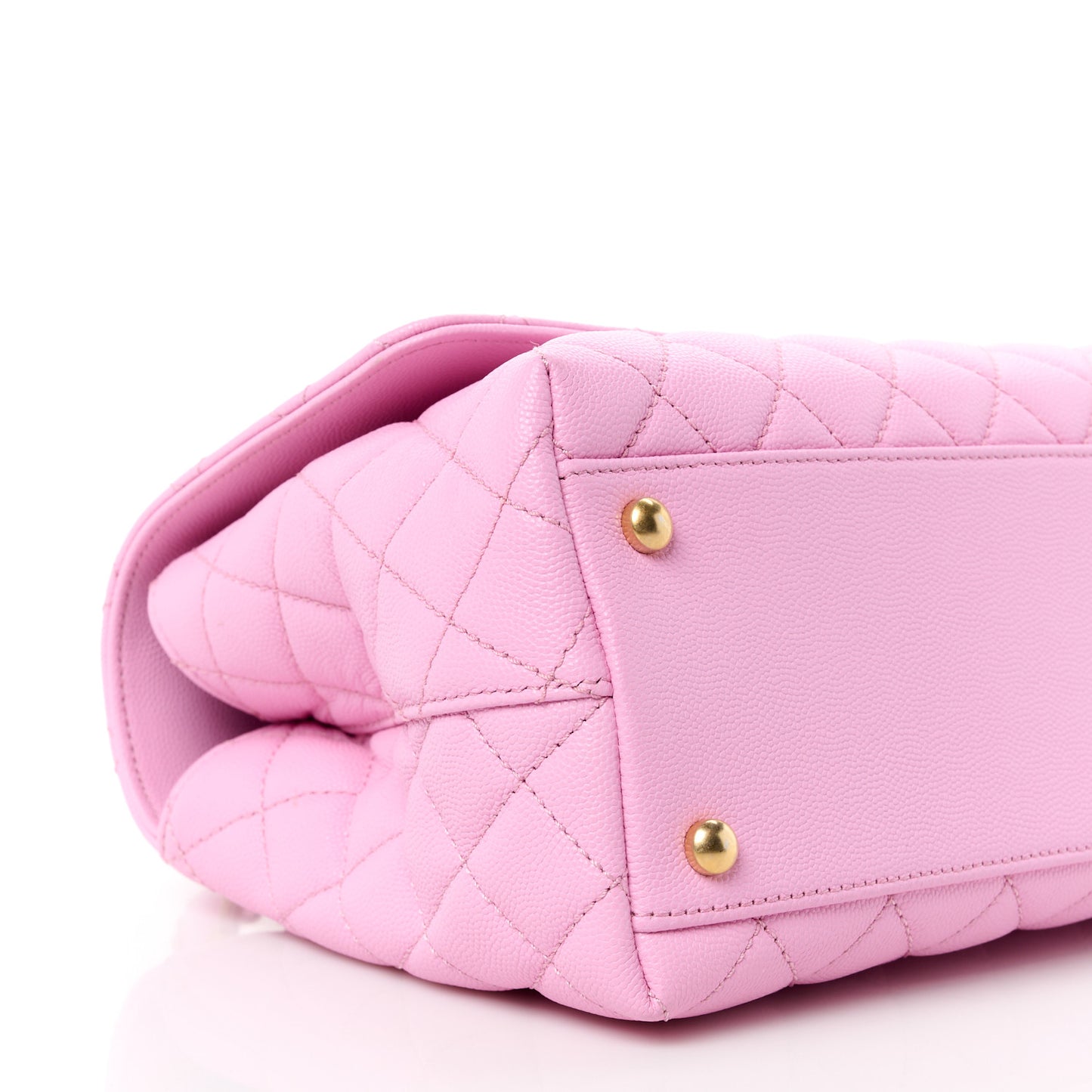 Caviar Quilted Small Coco Chain Handle Flap Lilac