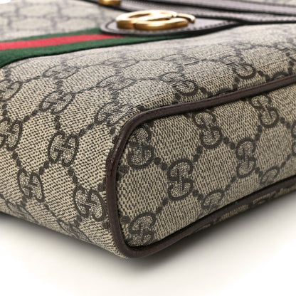 Gucci GG Supreme Monogram Web Small Ophidia Messenger Bag Brown 10 of 14