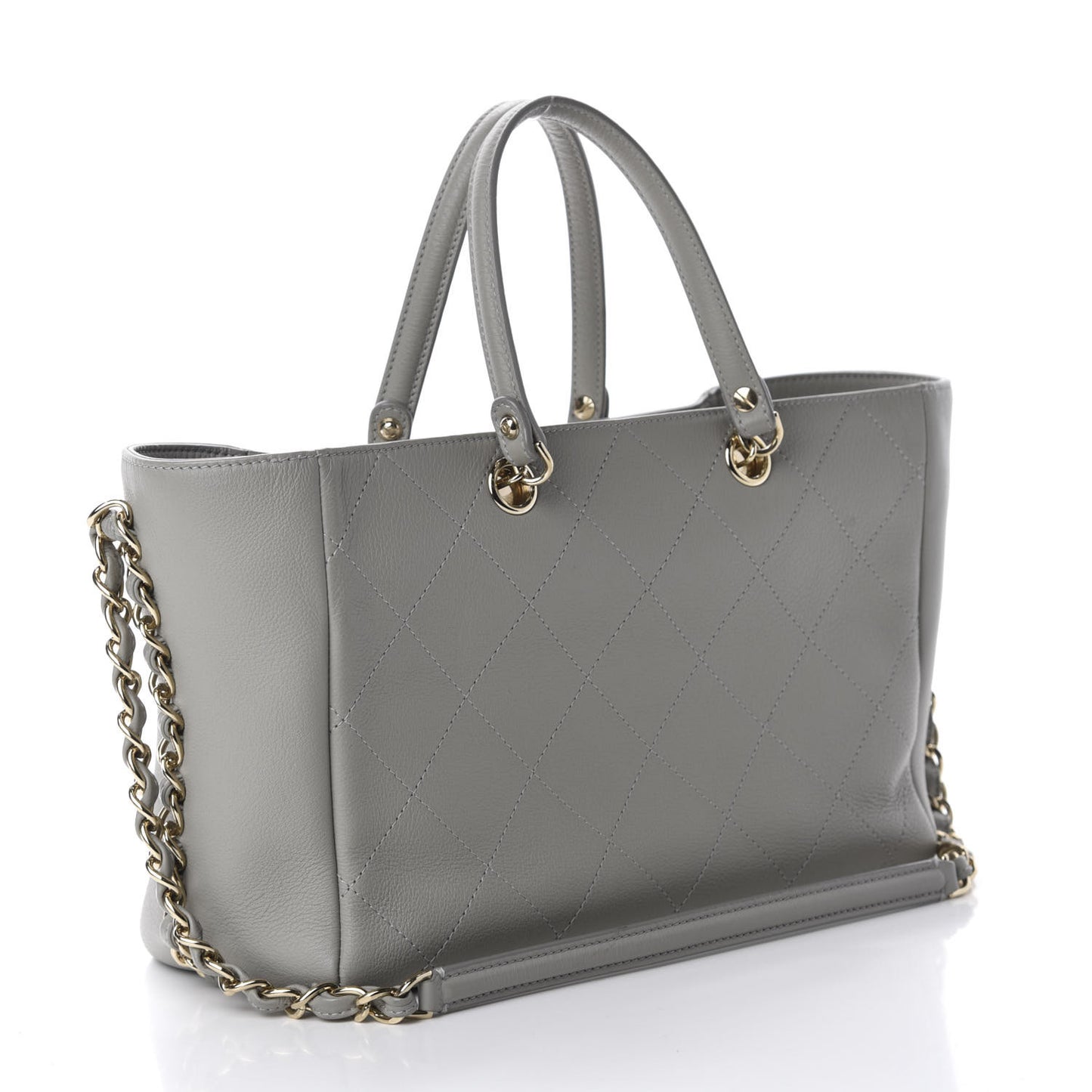 Bullskin Stitched Small Shopping Bag Grey