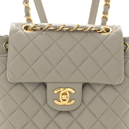 Chanel Lambskin Quilted Mini Urban Spirit Backpack Grey 8 of 13