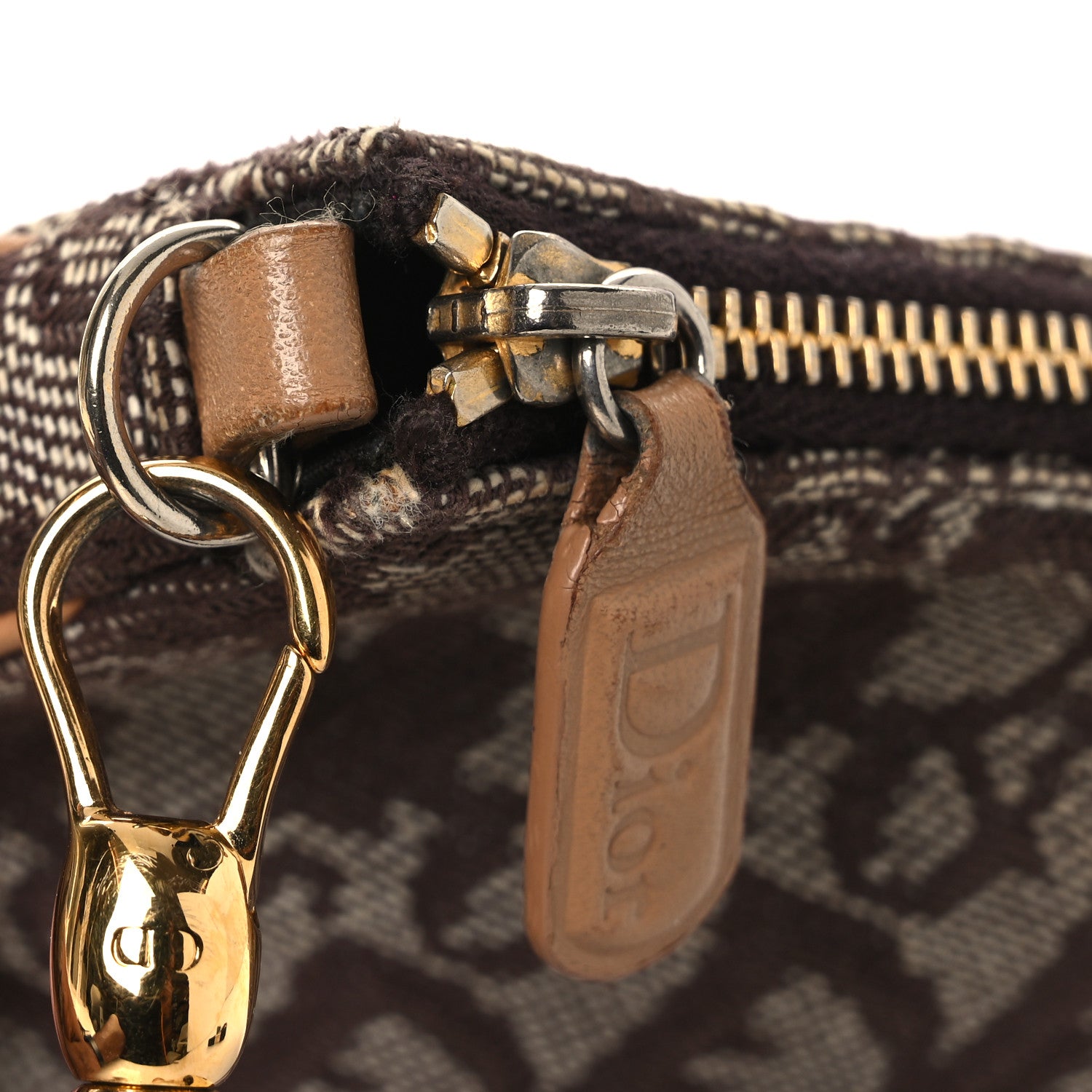Christian Dior Monogram Mini Saddle Pochette Brown 1904688