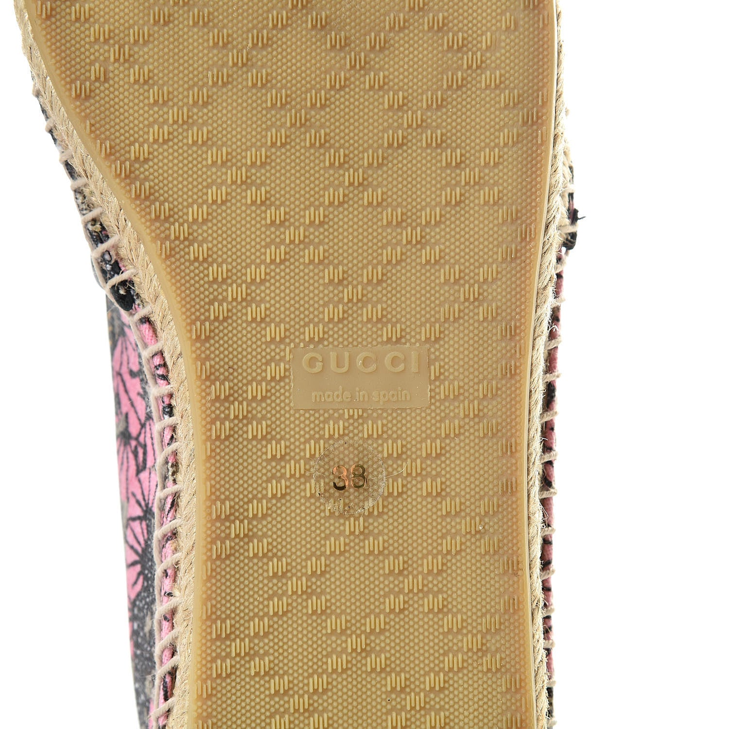 Gucci GG Supreme Monogram Bengal Espadrilles 38 Beige Pink 6 of 8