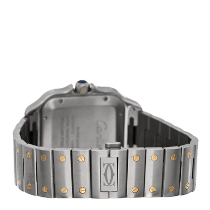 Cartier Stainless Steel 18K Yellow Gold 39.8mm Santos De Cartier Automatic Watch 3 of 5