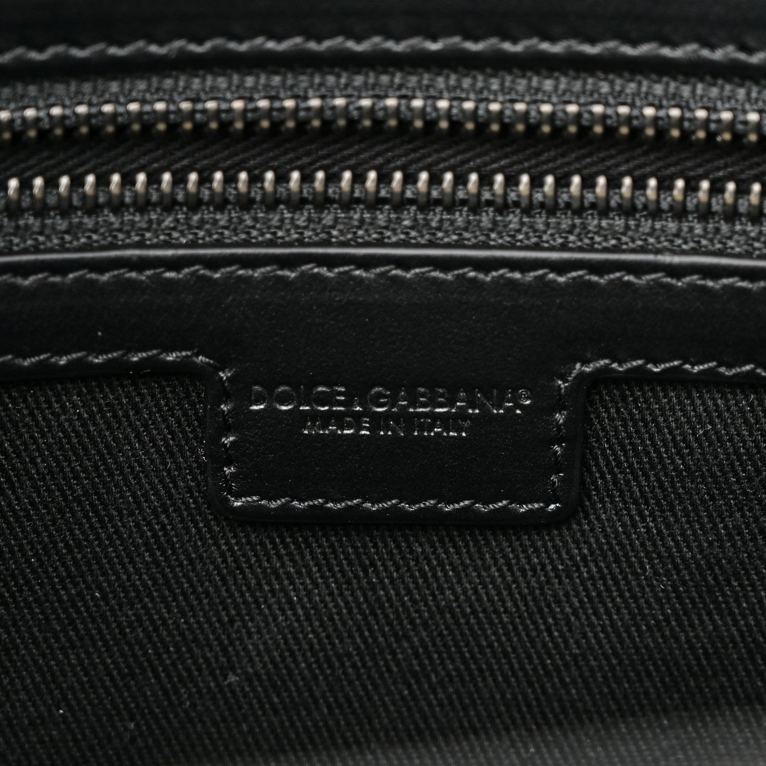 Dolce & Gabbana Calfskin Embossed Briefcase Black 6 of 9