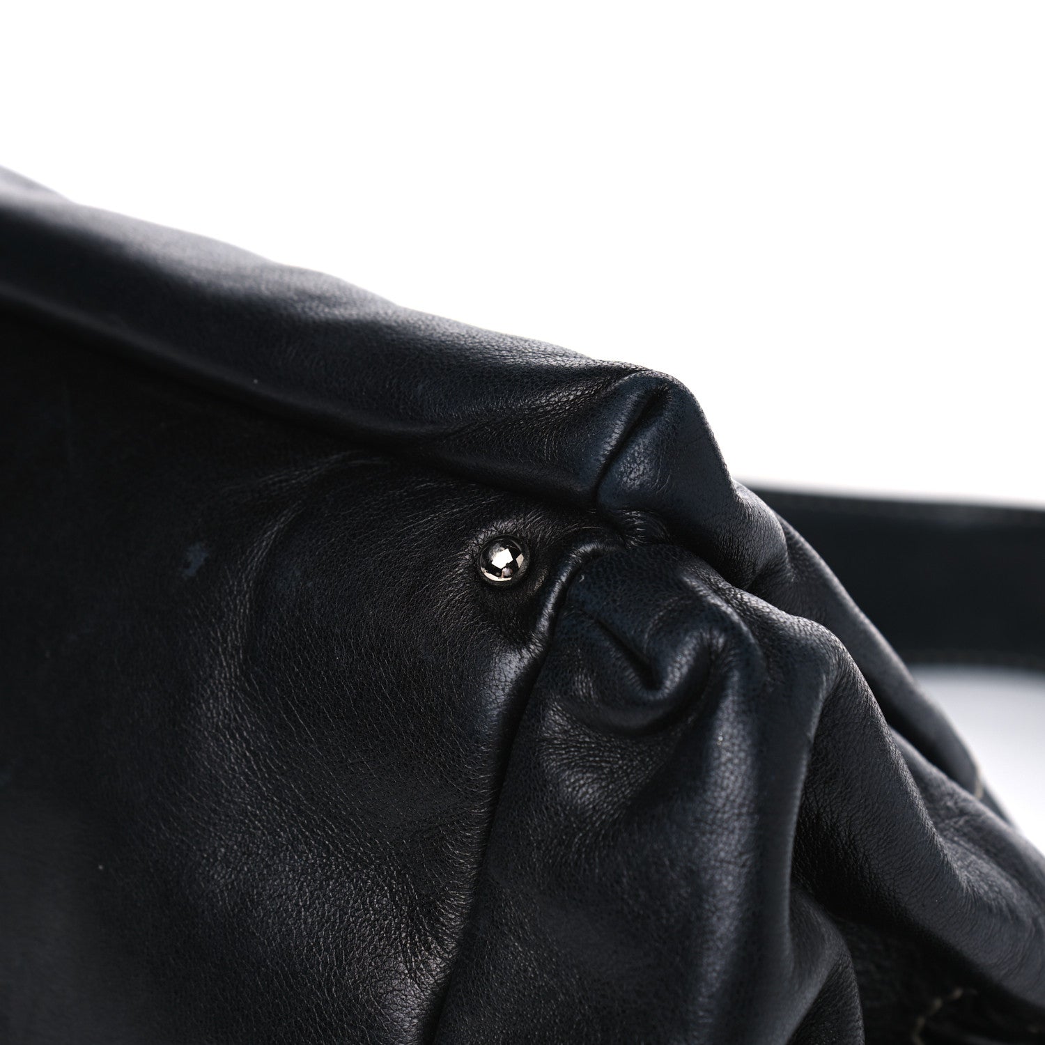 Chanel Lambskin Lax Accordion Hobo Black 6 of 10