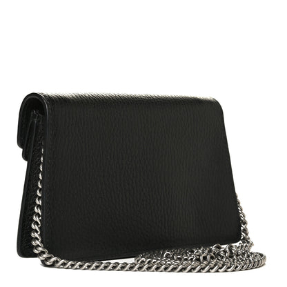 Gucci Calfskin Super Mini Dionysus Shoulder Bag Black 2 of 7