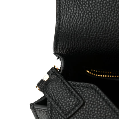 Tom Ford Grained Calfskin Mini T Clasp Tara Crossbody Bag Black 9 of 12