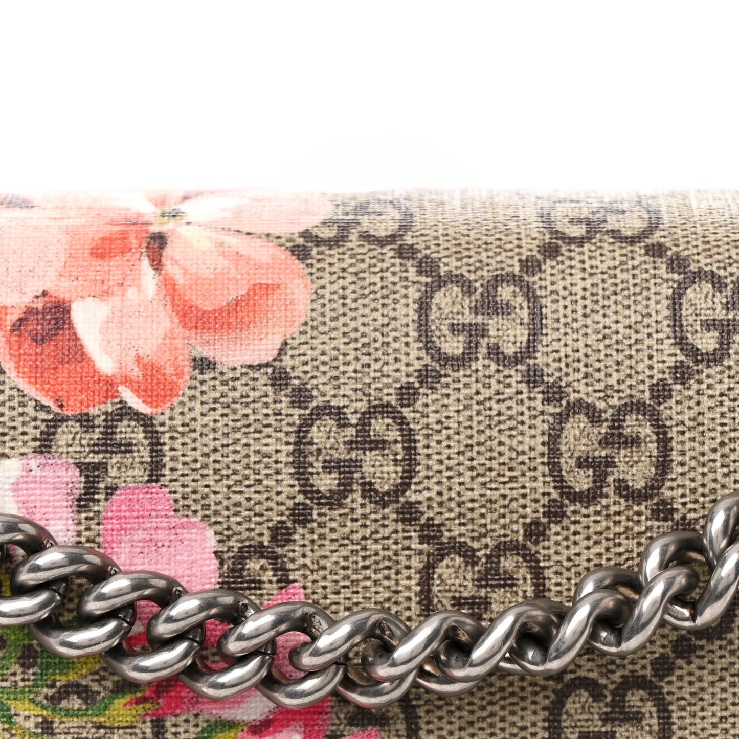 GG Supreme Monogram Blooms Medium Dionysus Shoulder Bag Beige Multicolor Dry Rose