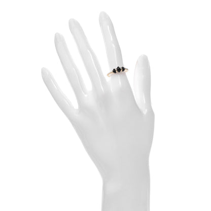 David Yurman 18K Yellow Gold Black Onyx Rio Rondelle Ring 52 6 2 of 4