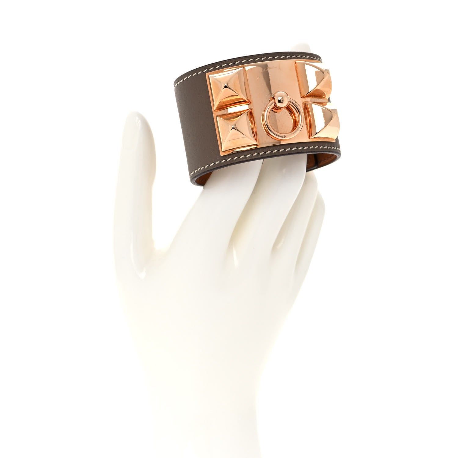 Hermes Swift Collier De Chien CDC Bracelet T2 Etoupe 2 of 7