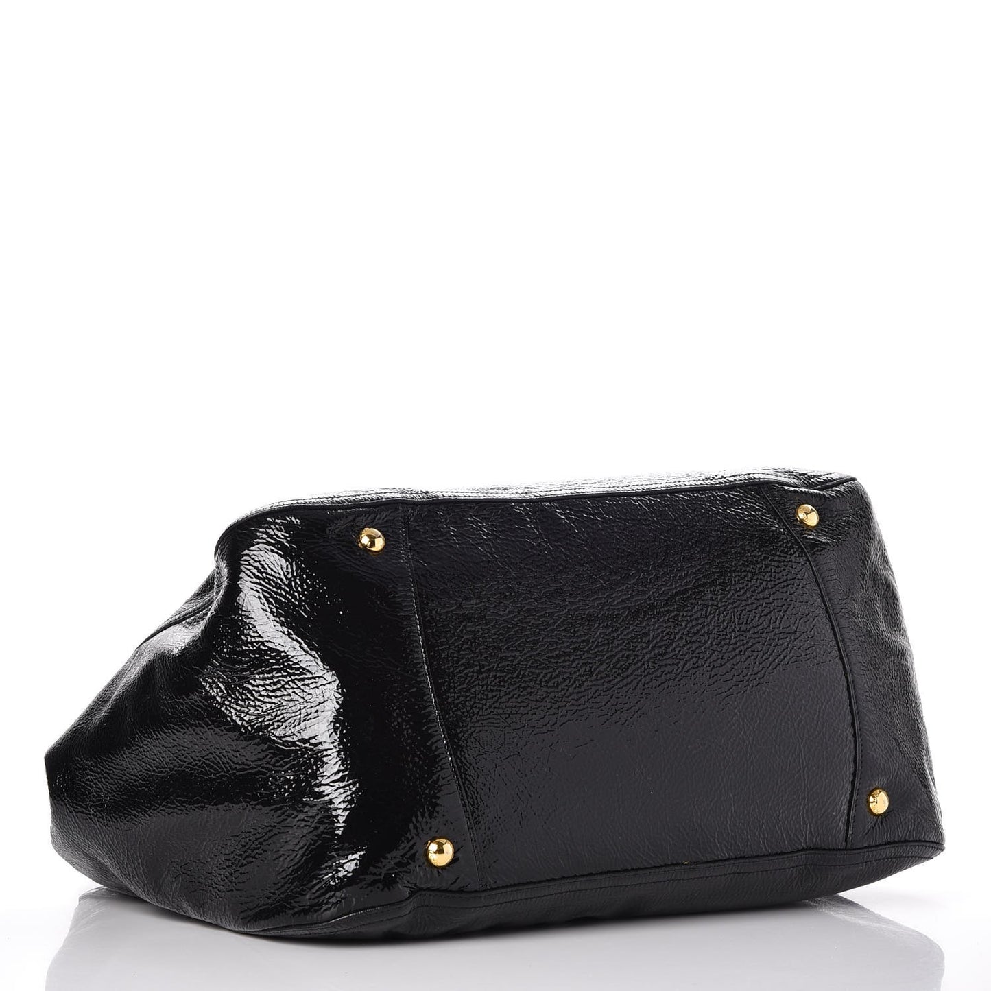 Vernice Naplak Zipper Bowler Tote Black