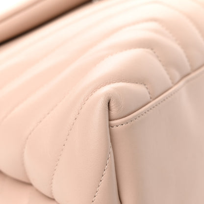 Saint Laurent Calfskin Y Quilted Monogram Medium Loulou Chain Satchel Rose Antic 9 of 13