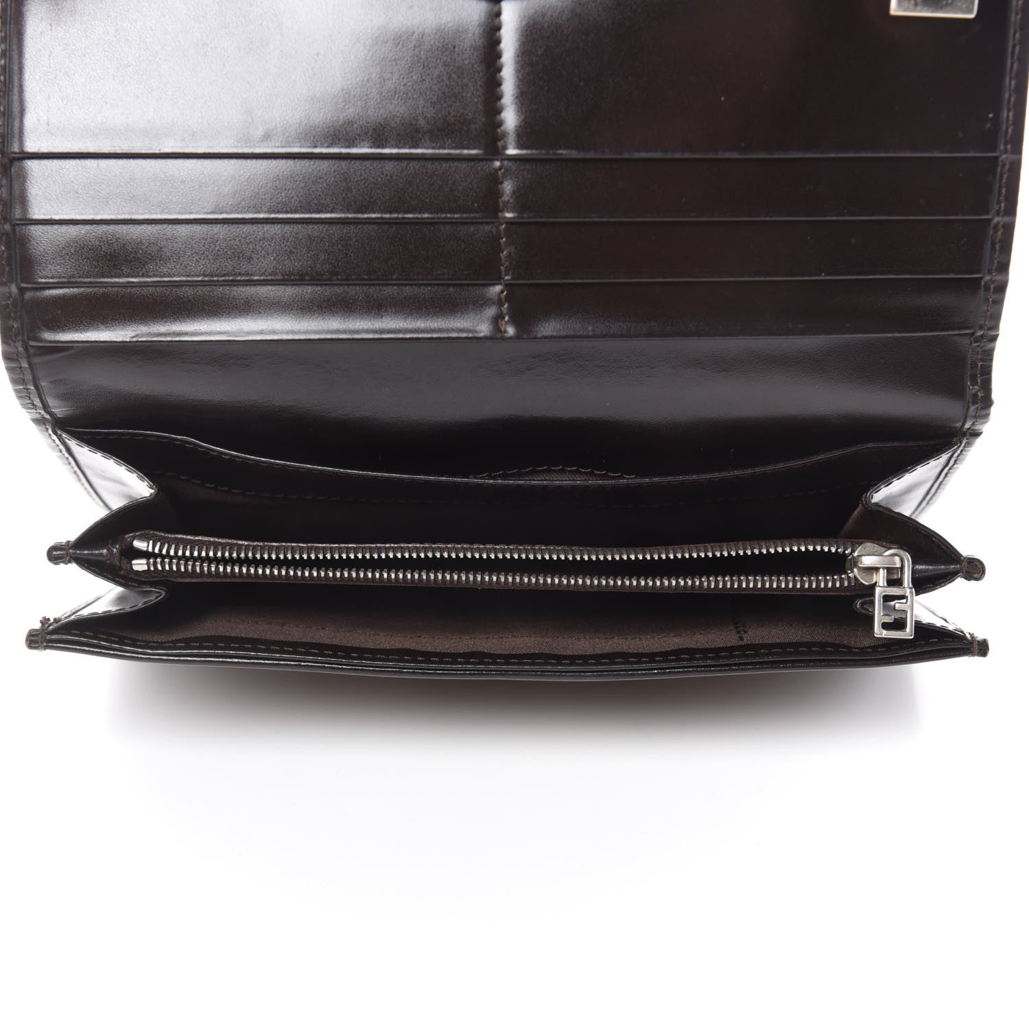 Fendi Zucca Continental Wallet Tobacco 5 of 7