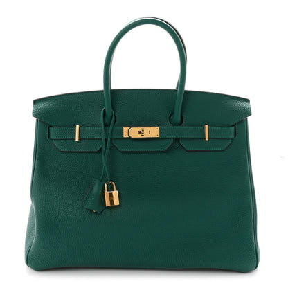 Hermes Togo Birkin 35 Malachite 1 of 11