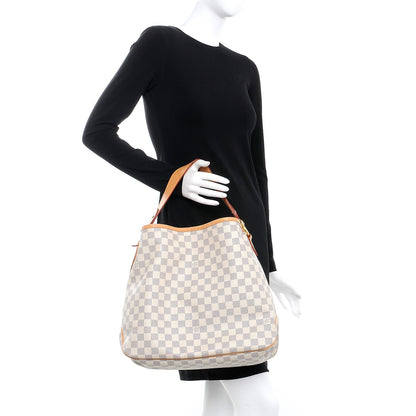 Louis Vuitton Damier Azur Delightful MM Pink 2 of 9