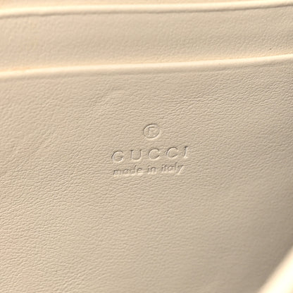 Gucci Calfskin Matelasse GG Marmont Chain Wallet Mystic White 6 of 13