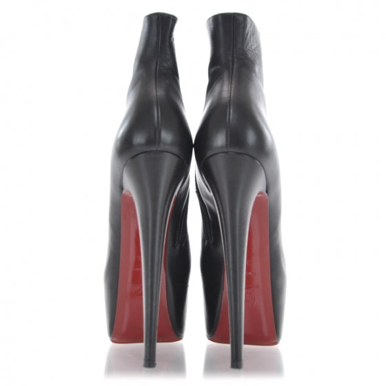 Christian Louboutin Calfskin Daf Booty 160 Ankle Boots 38.5 Black 3 of 8