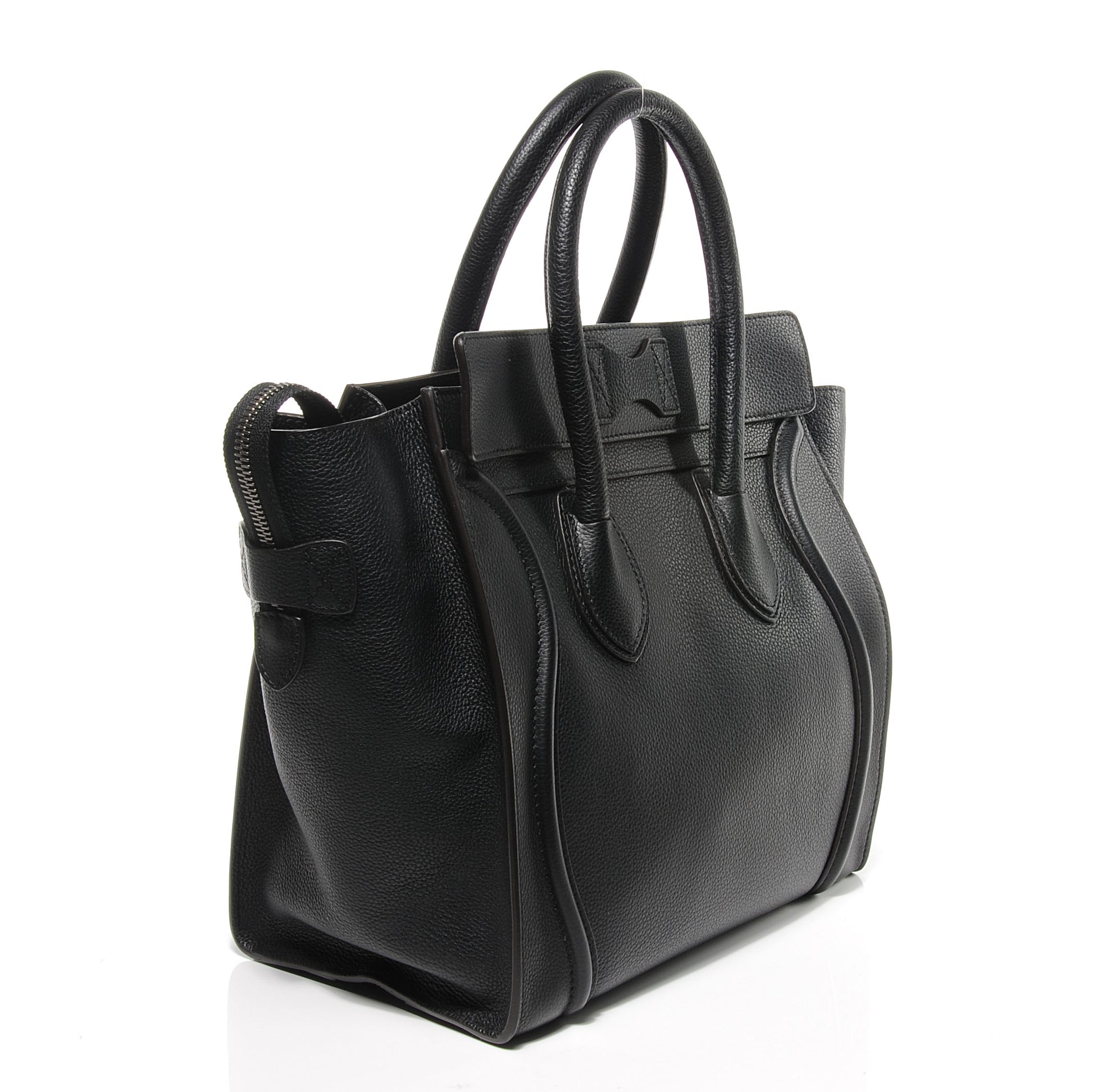 Celine Drummed Mini Luggage Black 3 of 8