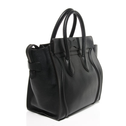 Celine Drummed Mini Luggage Black 3 of 8