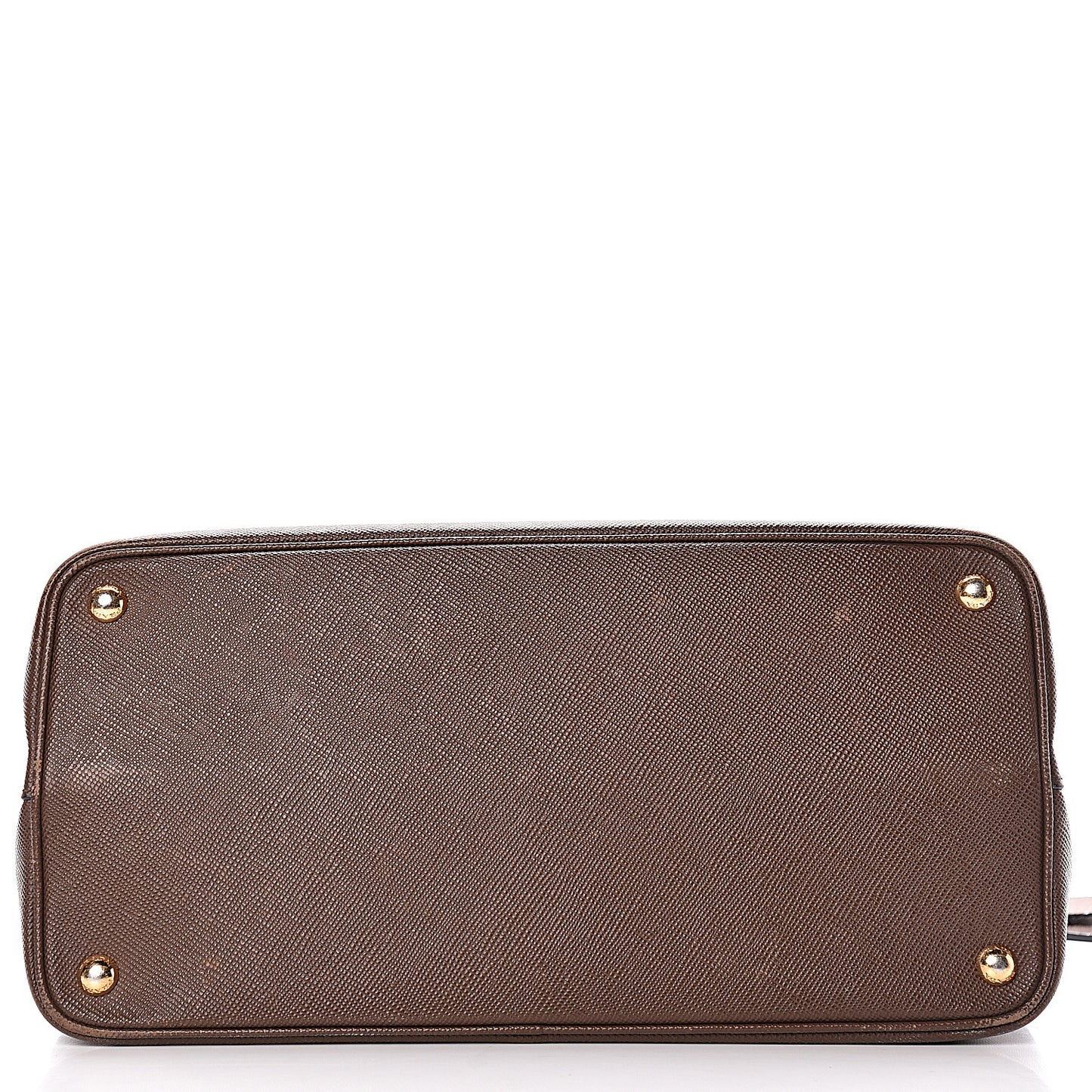 Saffiano Cuir Large Double Bag Cacao