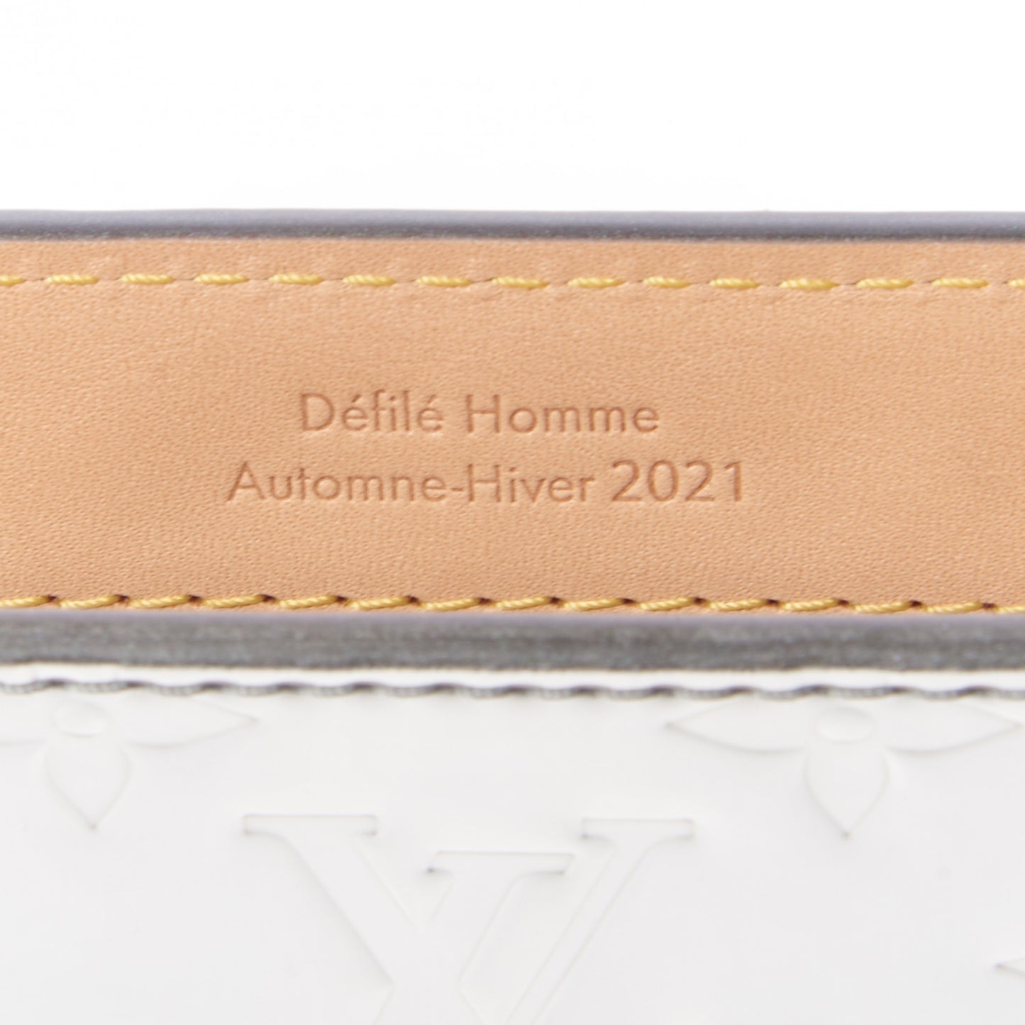 Monogram Mirror Trunk Pouch Silver