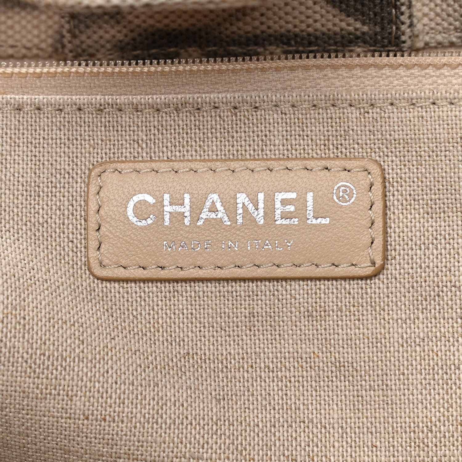 Chanel Canvas Large Iliad Shopping Tote Beige 6 of 15