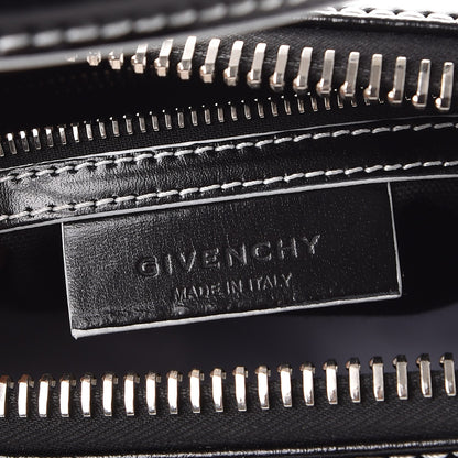 Givenchy Calfskin Contrast Topstitch Small Antigona Black White 6 of 7