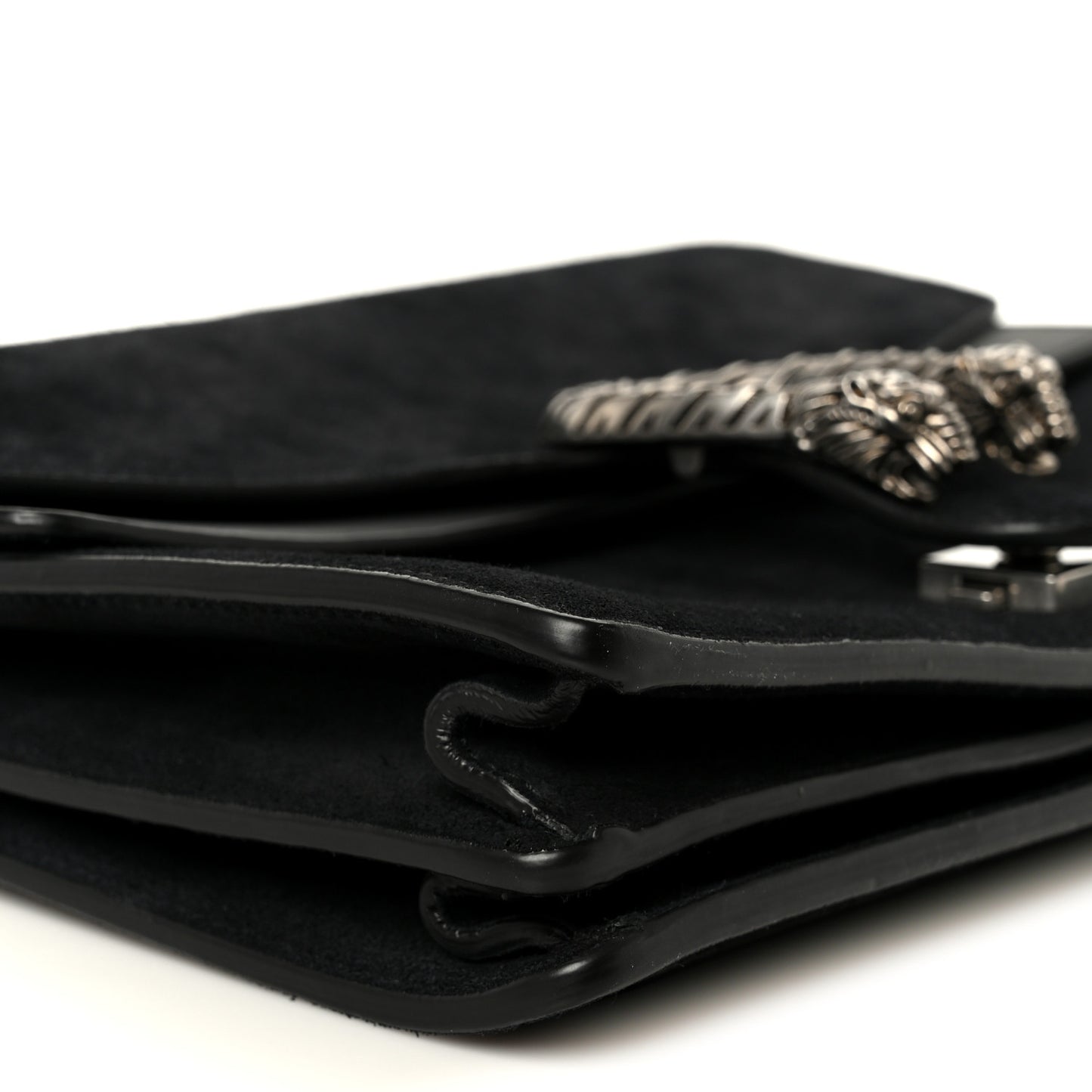Suede Medium Dionysus Shoulder Bag Black