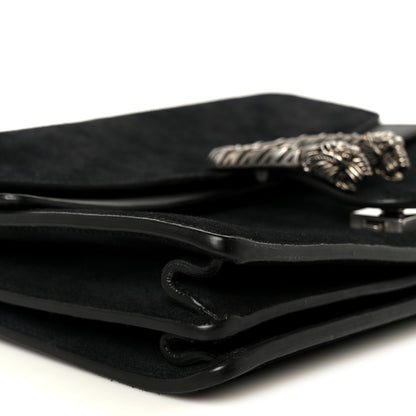 Gucci Suede Medium Dionysus Shoulder Bag Black 9 of 10