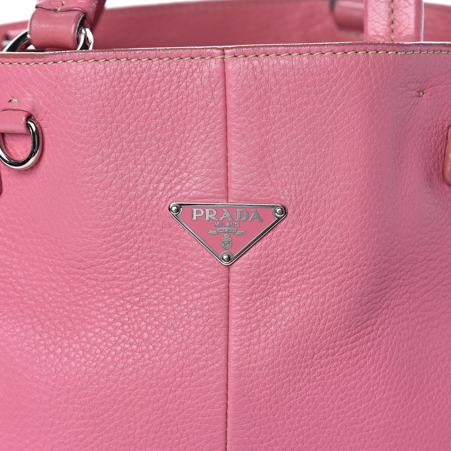 Prada Vitello Daino Tote Begonia 9 of 12