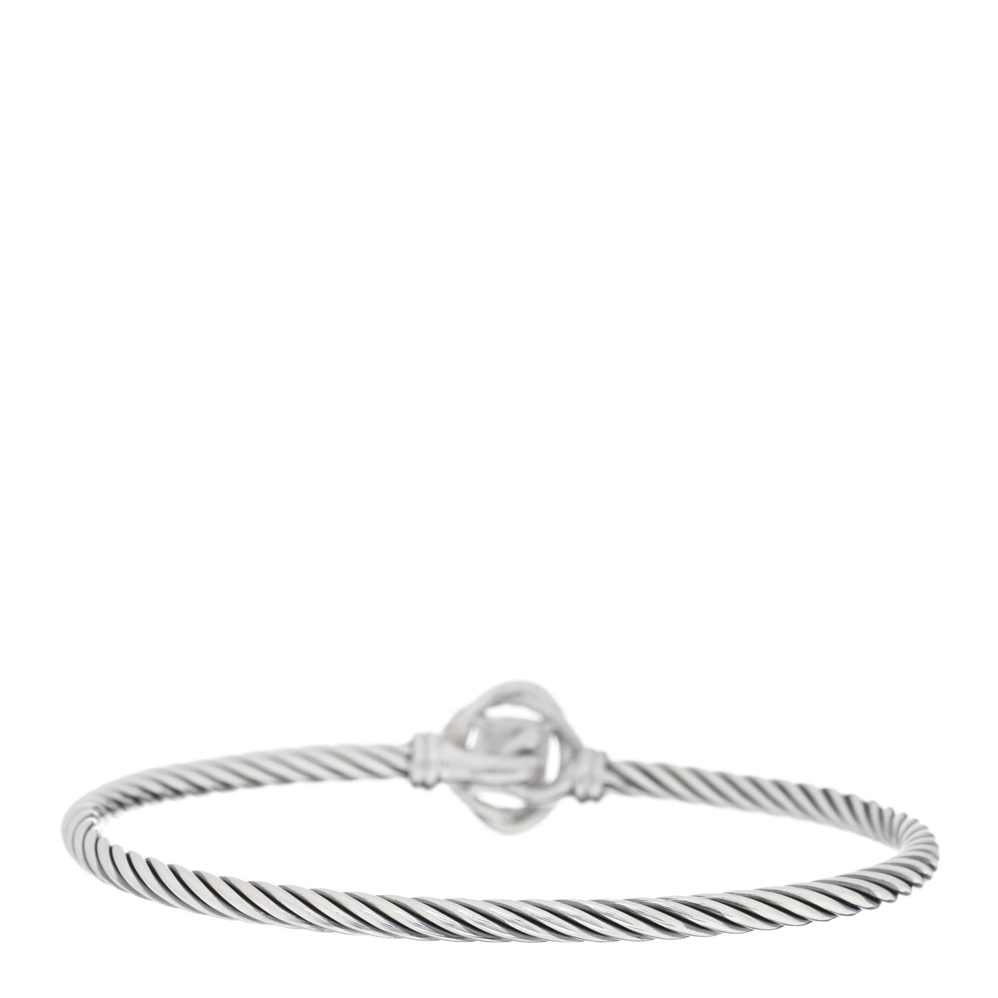 Sterling Silver Diamond 3mm Infinity Bracelet