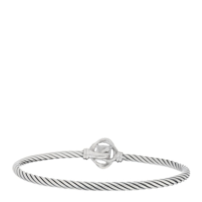 David Yurman Sterling Silver Diamond 3mm Infinity Bracelet 2 of 3